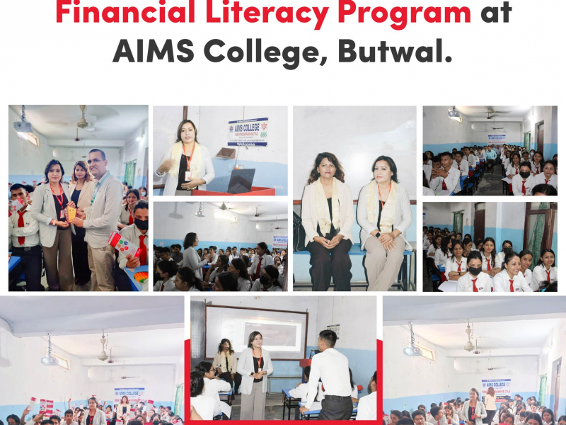 Ashad 21, 2080_Financial Literacy Program was conducted at AIMS College, Butwal